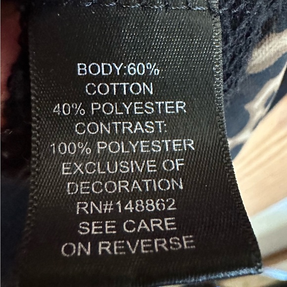 Leopard print chiffon front pullover - Picture 6 of 7